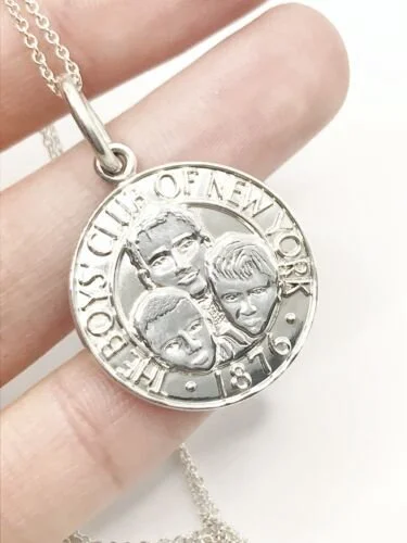 Tiffany & Co SS The Boys Club of New York Necklace 18